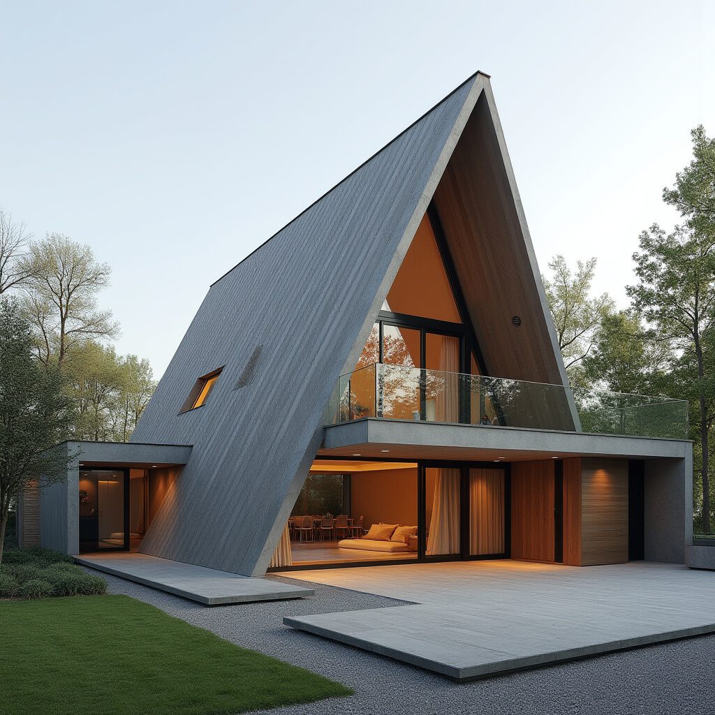 a frame woning zij aanzicht