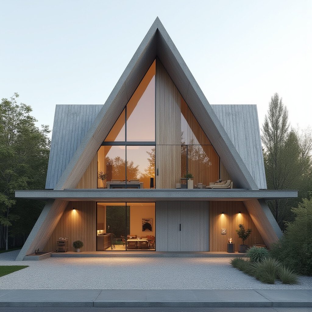 a frame woningvooraanzicht