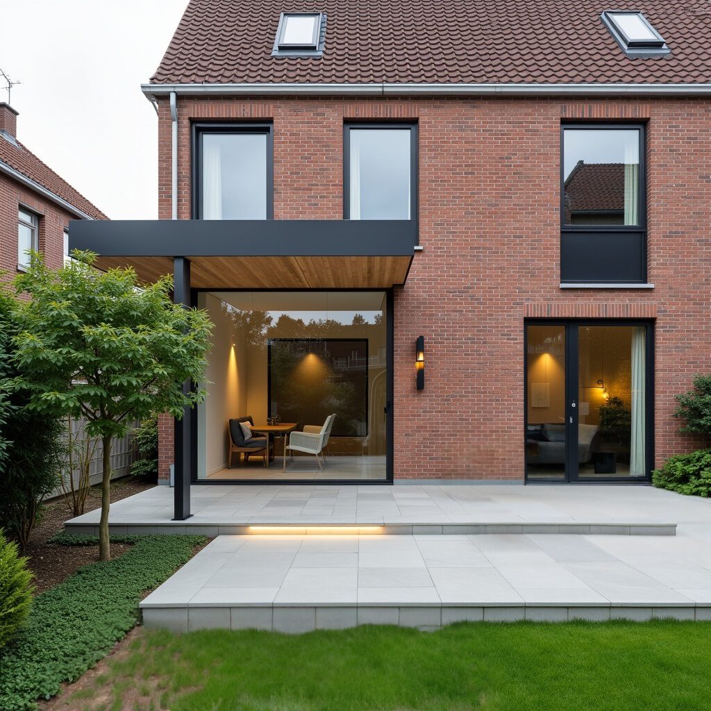 afdakje en gevel opening