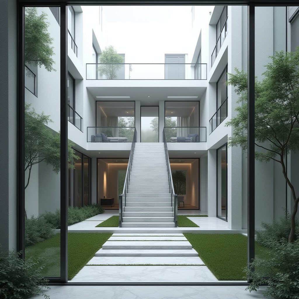 appartementen complex in natuur