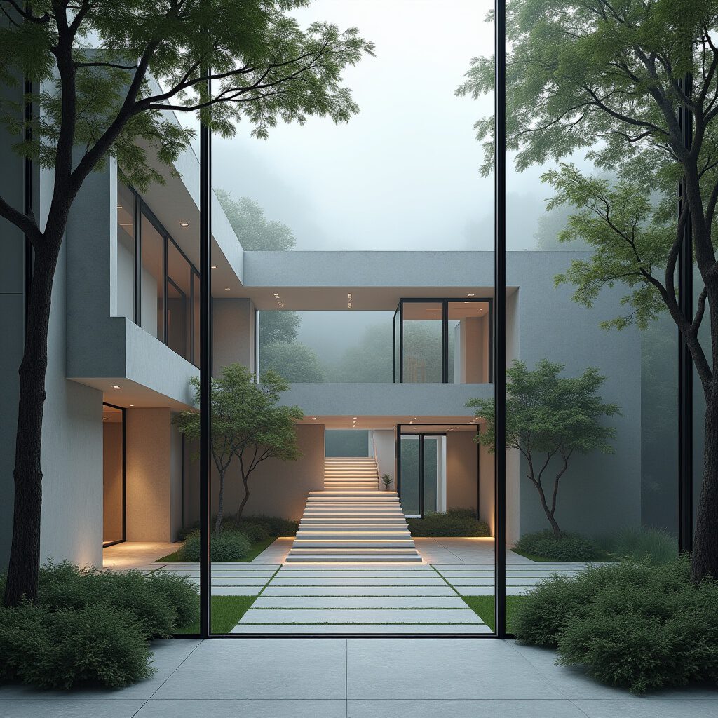complex in het bos