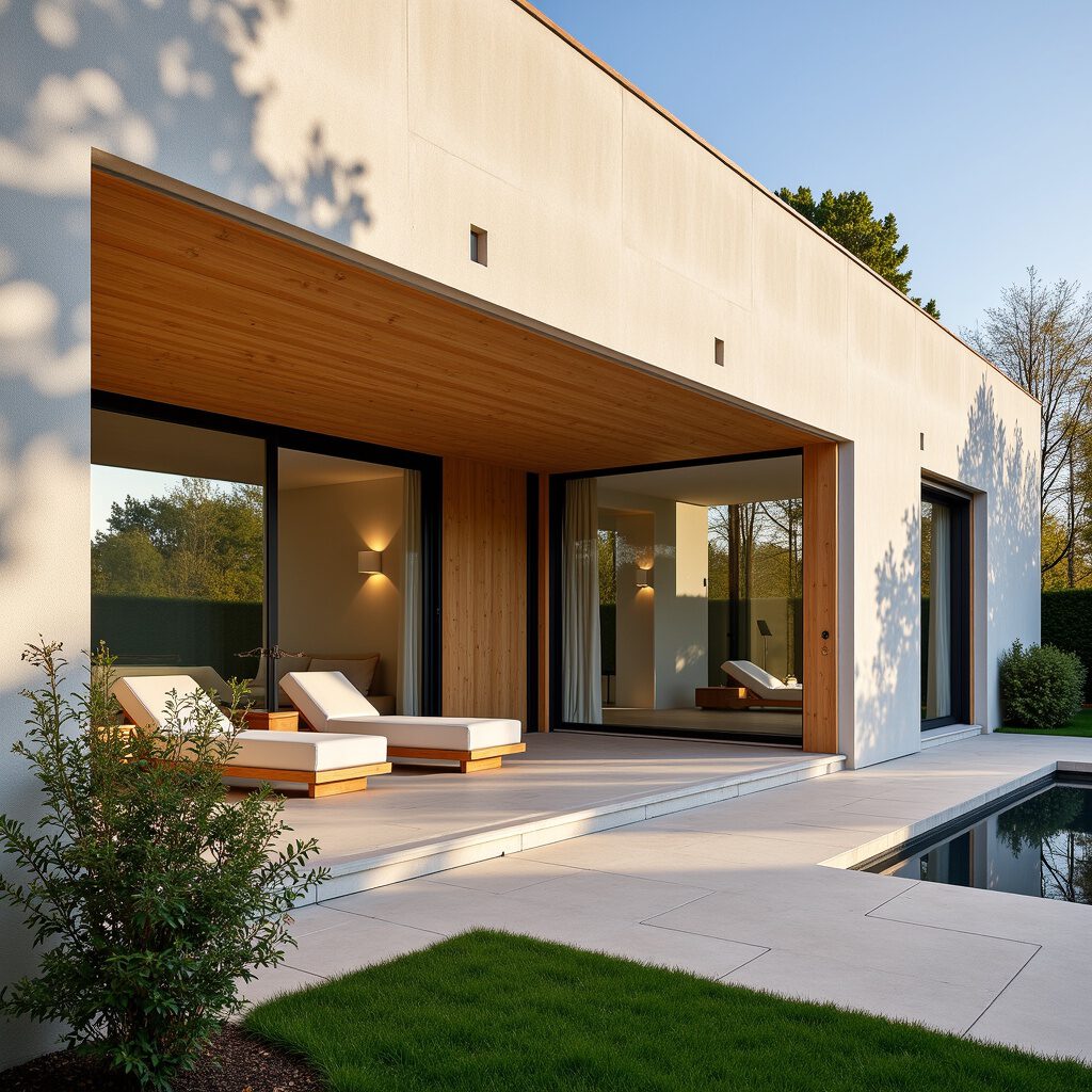 diepe terras in woning