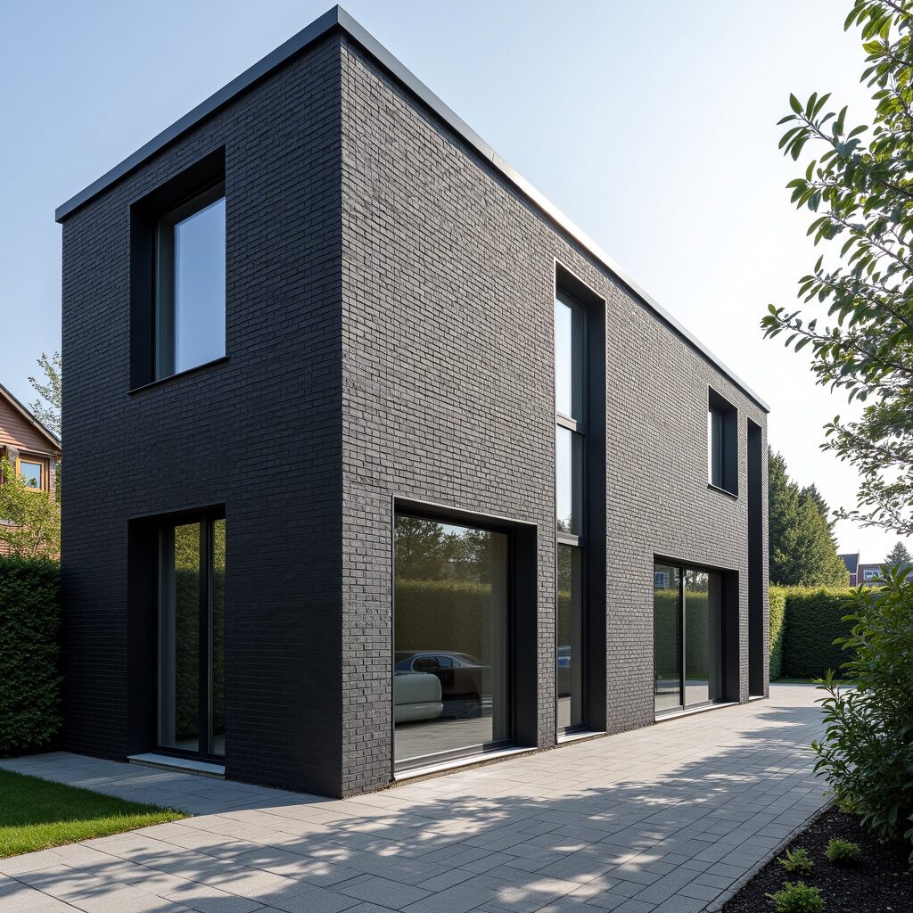 dubbelwoning donker en blok