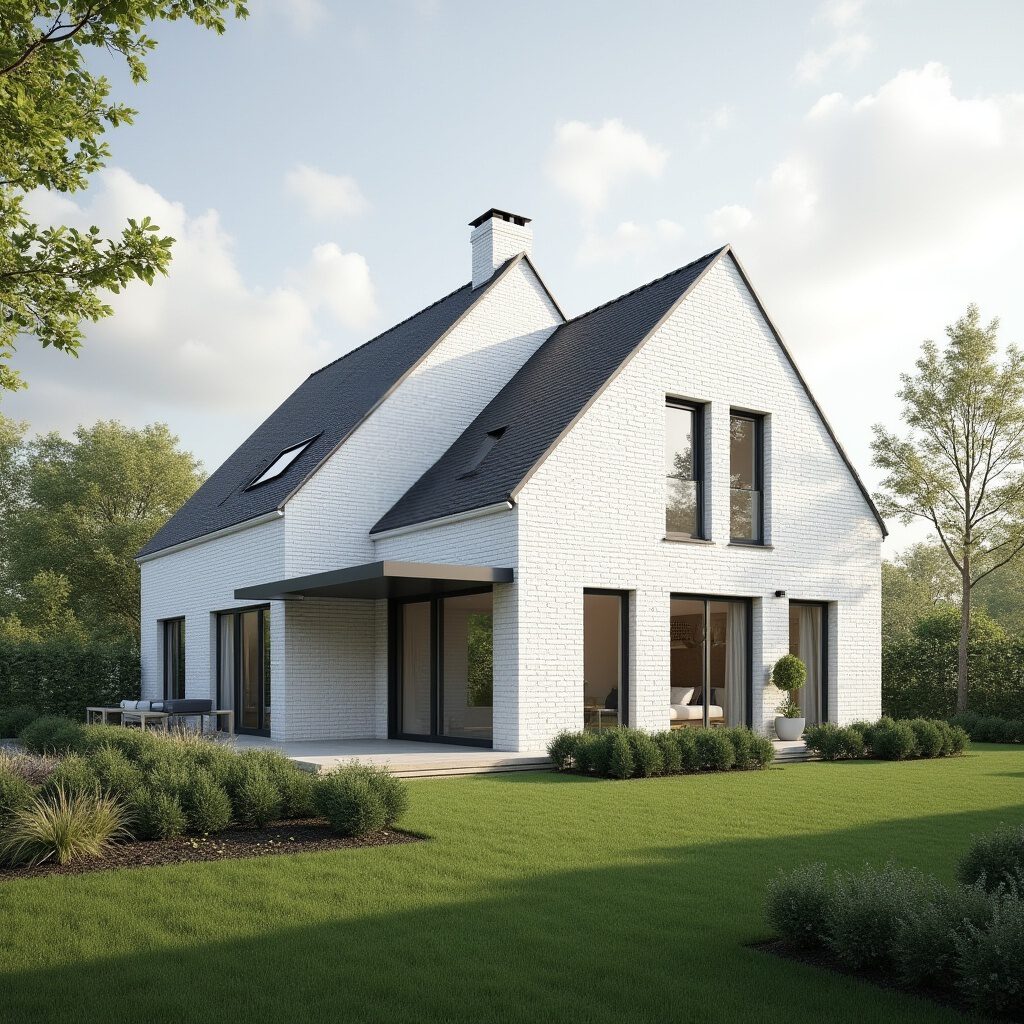 gekeimd woning met dubbel dak