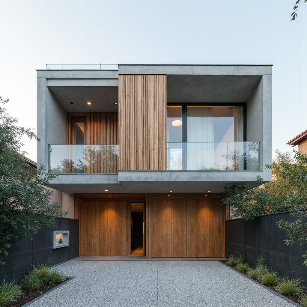 koker villa met garage