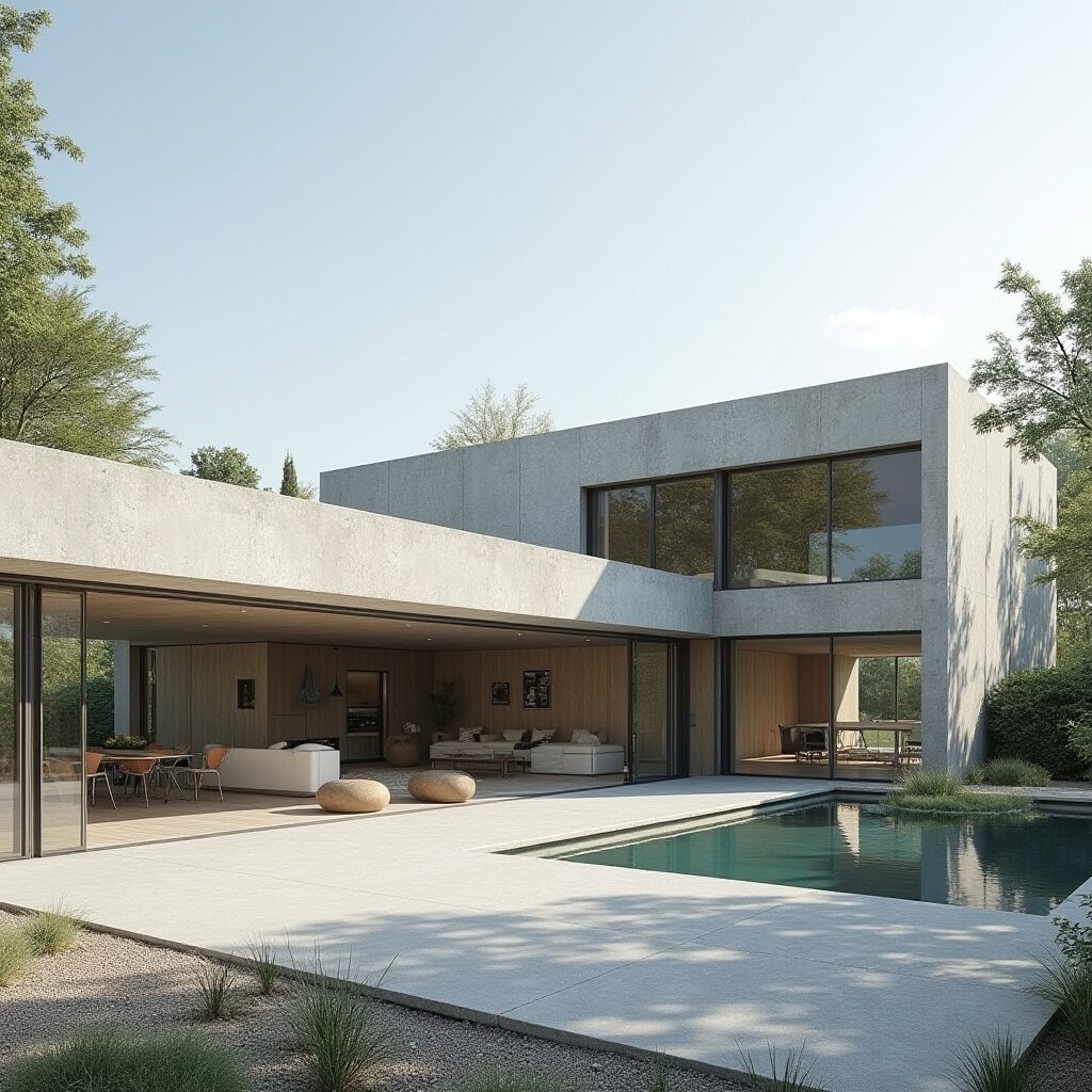 modern beton villa