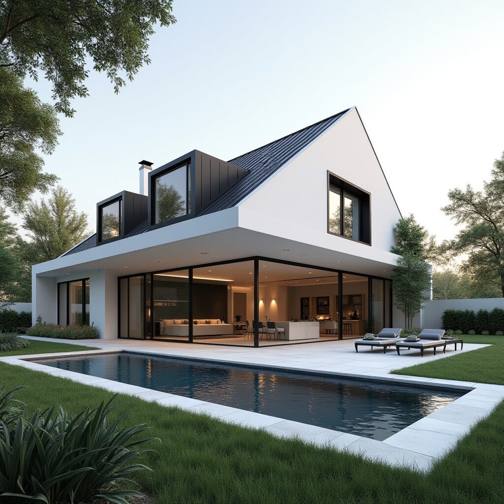 open landelijk villa