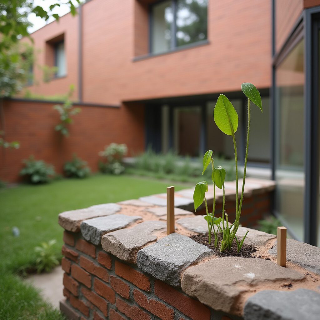 plant randmuur