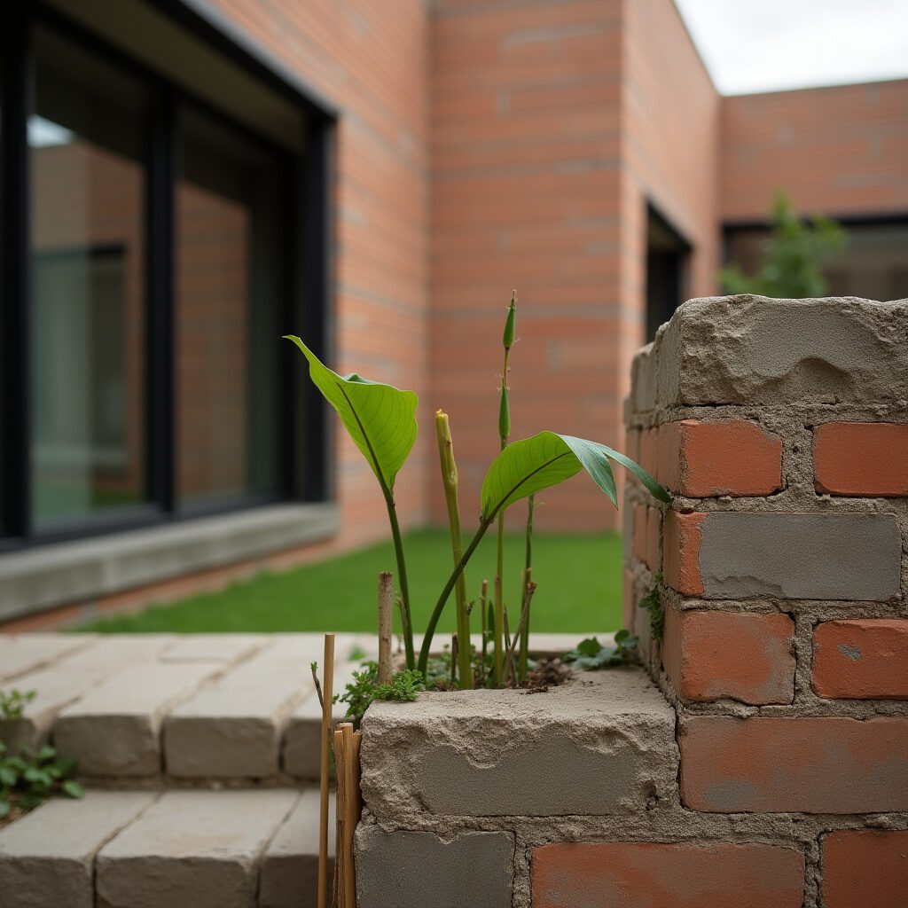 plant tuinmuur
