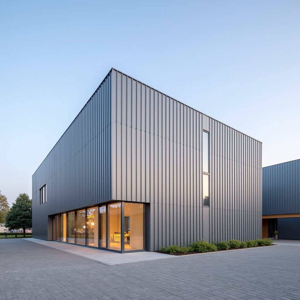 productiehal met showroom