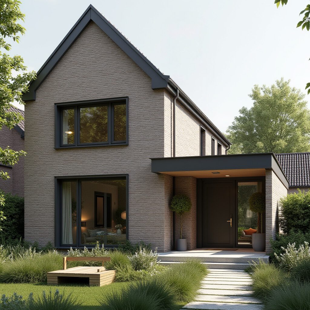 uitbouw voor entree