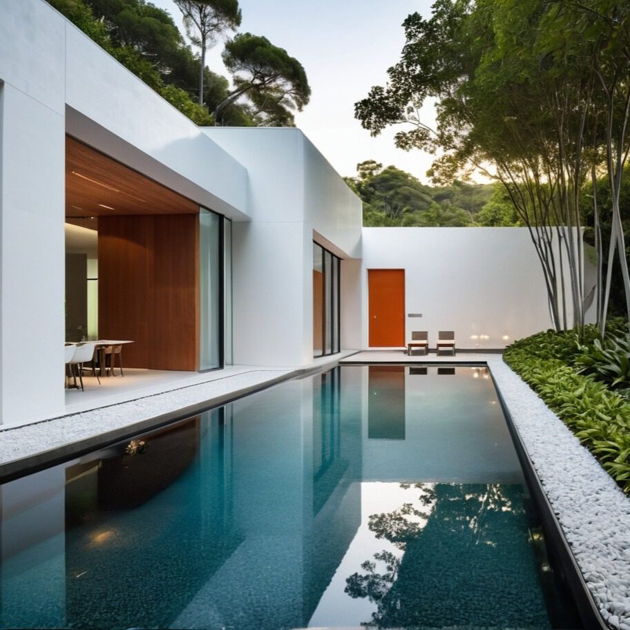 villa in natuur met zwembad
