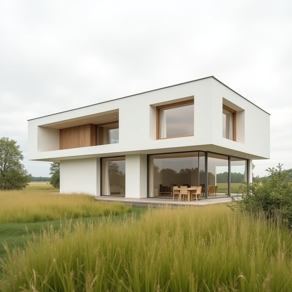 villa met diepe negge