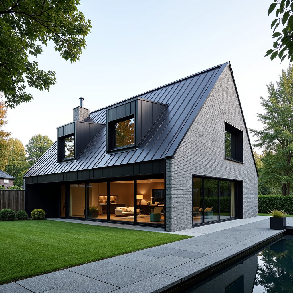 woning met prominante dakkapellen